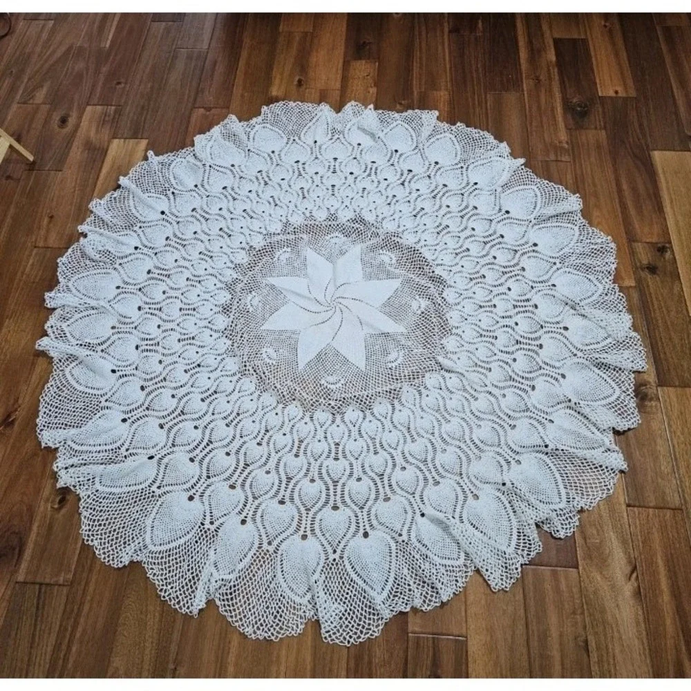 Vintage Crochet Tablecloth 65